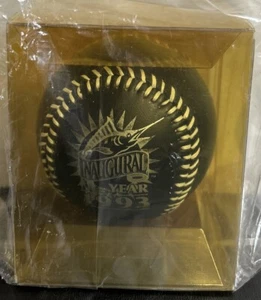 Vintage 1993 Florida MARLINS Opening Day Inaugural Black Baseball Ball NEW - Picture 1 of 6