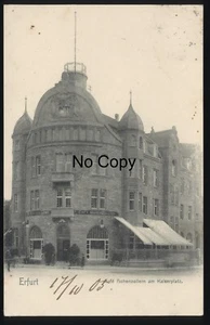 #331 AK Erfurt Cafe Kaffee Hohenzollern am Kaiserplatz gel.1915 - Imagen 1 de 2