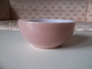 Vtg Anchor Hocking Fire-King Lt. Pinky BROWN Fired On Color Cereal Glass BOWL 5" - Picture 1 of 13