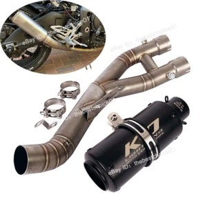 Sistema de escape silenciador tubo de enlace medio para Yamaha YZF R1 2015-2023 MT-10 2015-2021 - Imagen 1 de 12