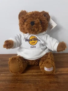 PARIS Hard Rock Cafe Rockin Bear Herrington Teddy Bear With Tags Beanie 2009 - Picture 1 of 12
