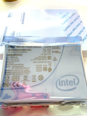 Intel SSDPE2KX020T7 P4500 Series 2.0TB 2.5in 3D1 MLC PCIe U.2 Nvme SSD 100% New - Image 1 of 4