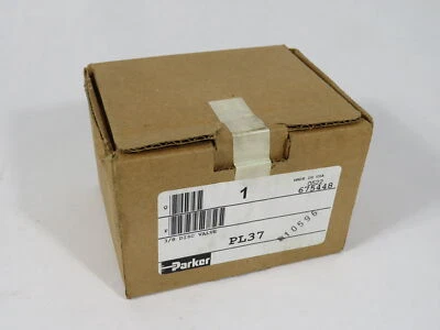 Parker PL37 4/3-Way Manually Operated Disc Valve 3/8" NPT SEALED NEW - Image 1 of 2