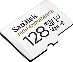 SanDisk High Endurance 128GB microSD Card – Dash Cam/CCTV – Reliable & Durable - Zdjęcie 1 z 3