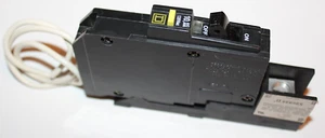 Square D Q0115 GFCI 15 AMP GFCI Breaker mit Ausstiegsfenster & SQDQ0MB1 Basis - Bild 1 von 3