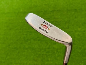 SLAZENGER STM PUTTER Heel Shafted Right Handed England Leather Grip 35" NAPA - Picture 1 of 6