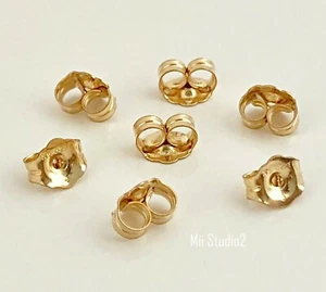 20pcs BUTTERFLY EARING Back 14k Gold Filled medium nutz Clutch BACKING E30g - Picture 1 of 1
