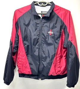 Rompevientos de colección Hartwell ViaSport con cremallera completa Coca-Cola negro rojo talla grande con bolsillo - Imagen 1 de 24
