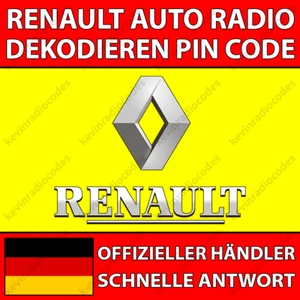 ✅RENAULT RADIO DEKODIEREN PIN CODE ARKANA AUSTRAL KOLEOS MASTER SCENIC TRAFIC✅ - Bild 1 von 6