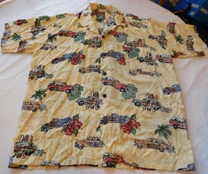 Pineapple Connection Men's Short Sleeve Button Up Shirt Size M medium GUC - Picture 1 of 4