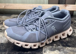 Zapato para correr On Cloud 5 gris zinc/rosa cómodo para mujer talla 8 - Imagen 1 de 9