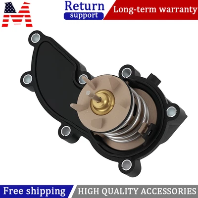 Engine Coolant Thermostat Housing Assembly For Audi S4 S5 A6 A7 Q7 3.0T Foto 1 de 4