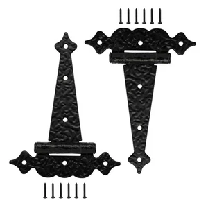 6 in T-Strap Hinges,Decorative Wooden gate Hinges,Outdoor T Hinges for Fence ... - Picture 1 of 9