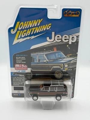 Jeep Wagoner Johnny Lightning 1981, negro, exclusivo de Mijo, 1:64, nuevo en caja Foto 1 de 4