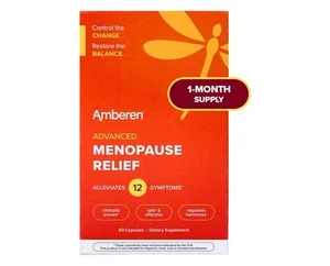 Amberen: Safe Multi-Symptom Menopause Relief. Clinically Shown 30 Day Supply NEW - Picture 1 of 3