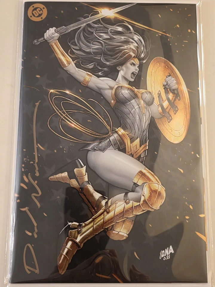 Wonder Woman #14 Black & Gold SIGNED David Nakayama NYCC 2024 Foil - Image 1 of 1
