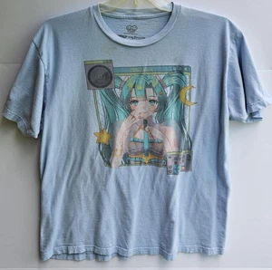 Maglietta Hatsune Miku Uomo Extra Large Blu Buon Sorriso Crypton Anime Grafica Maglietta XL - Foto 1 di 6