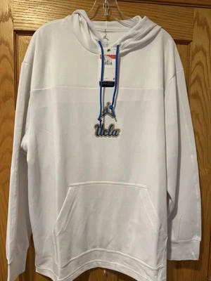 115$ UCLA Bruins Jordan Air Pullover Con Capucha Blanco Onfield Para Hombres Talla Grande Raro Foto 1 de 4