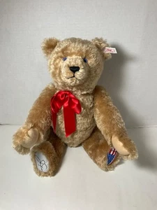 Oso de peluche de golf Steiff Mohair Jack Nicklaus Golden Bear edición limitada 1/2000 - Imagen 1 de 9