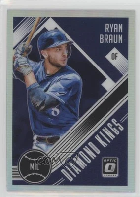 2018 Panini Donruss Optic Diamond Kings Holo Prizm Ryan Braun #16 - Image 1 of 2