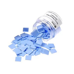 100Pcs 12x12x1.5mm GPU CPU Heatsink Cooling Conductive Silicone Thermal Pads - Afbeelding 1 van 13