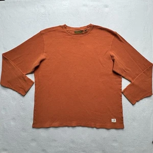 VTG Y2K Orange Timberland Pull Over Long Sleeve Shirt Size XXL Weathergear 2005 - Picture 1 of 8