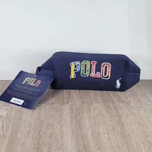 NUOVA borsa da viaggio Polo Ralph Lauren | rasatura | toilette | marsupio | 9" x 4,5" x 4" - Foto 1 di 12