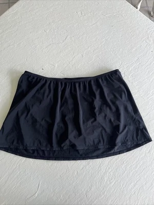 LANE BRYANT TRAJE DE BAÑO NEGRO ABERTURA LATERAL FALDA DE NATACIÓN TALLA 22 inferior Foto 1 de 4