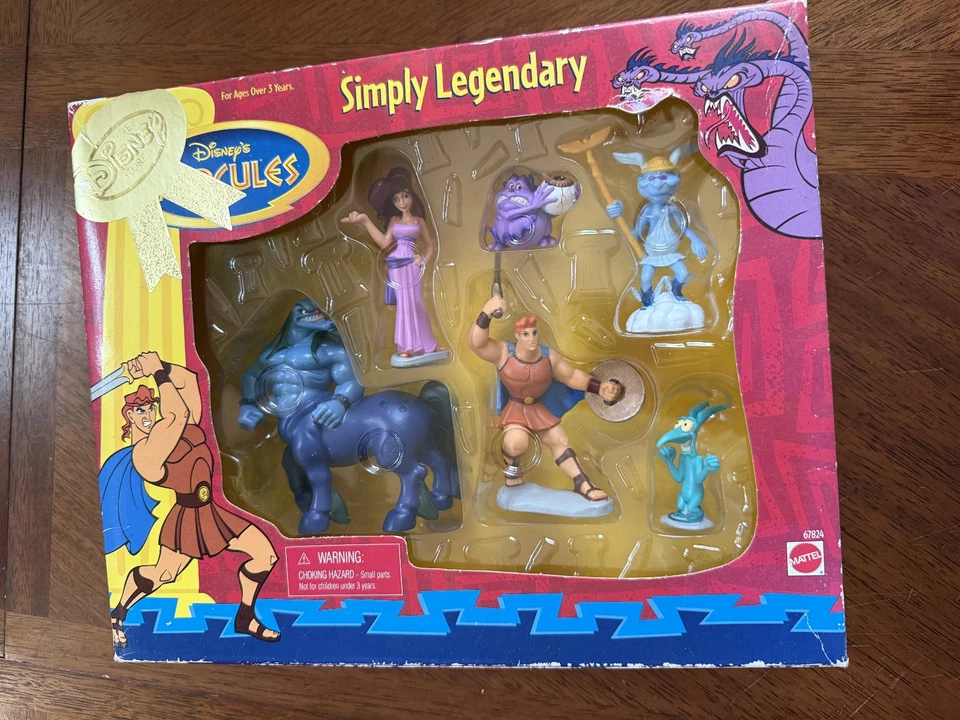 Disney Hercules Man of Myth Action 5 Figures Set Vintage 90s RARE