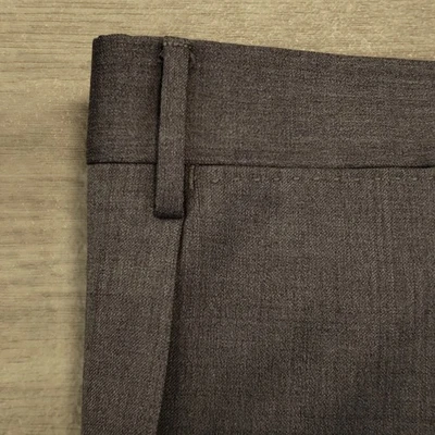 Pantalones de vestir Incotex de lana para hombre talla 34 X 31 gris pliegue único con puños Foto 1 de 4