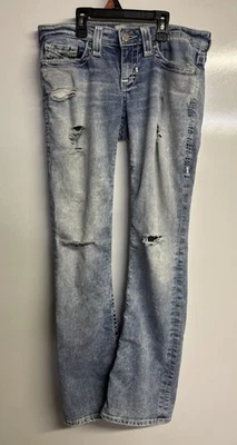 Big Star Liv Boot Womens Bootcut Light Wash Denim Western Ripped Jeans 26R - Image 1 of 4