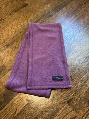 Bufanda de invierno polar para mujer Lands End púrpura talla única Foto 1 de 4