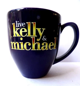 Taza Live With Kelly & Michael taza de café azul taza Michael Strahan ABC TV durante el día - Imagen 1 de 2