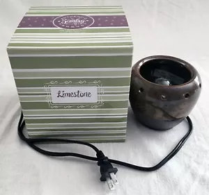 Scentsy LIMESTONE Mid-Size Warmer, Base/Bulb/Box Only (No Warmer Dish) - Picture 1 of 5