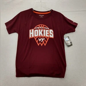 NWT Virginia Tech Hokies Champion Authentic T-shirt Women's Large Maroon - Picture 1 of 9