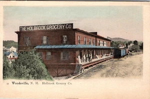 WOODSVILLE, NEW HAMPSHIRE - HOLBROOK COMESTIBLES - POSTAL TRASERA INDIVISA - Imagen 1 de 2