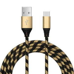 Braided USB C Type-C Fast Charging Data SYNC Charger Cable Cord 3/6/10FT - Picture 1 of 33