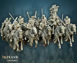 QUESTING KNIGHTS CABALLERÍA x10, Wargames Fantasy RPG Espadachines Medievales Miniatura - Imagen 1 de 9