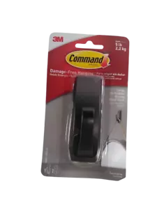 Command™ Large Modern Reflections Oil Rubbed Bronze Metal Hook DAMAGED BOX - Picture 1 of 2
