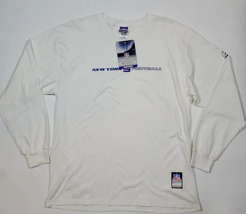New York Giants NFL On Field Mens NFL Size Large Long Sleeve TShirt Reebok Cover