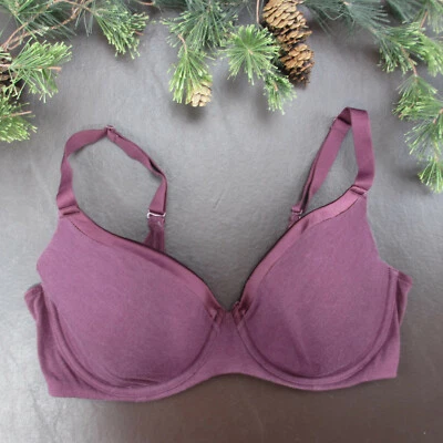 Sujetador Bali Talla 36DD Púrpura Acolchado Con Aros Cierre Ajustable Espalda Foto 1 de 4