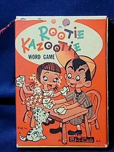 Ed-u-Cards Rootie Kazootie Gioco di Carte di Parola Non Completo Vintage 1953 - Foto 1 di 4
