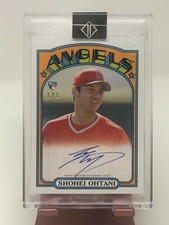2018 TOPPS TRANSCENDENT SHOHEI OHTANI ANGELS SO-1972 ROOKIE CARD AUTO 1/1