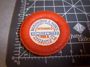 Milk Bottle Cap from Rossignol & Sons, Waterville, Maine, Vitamin D Milk - Picture 1 of 1