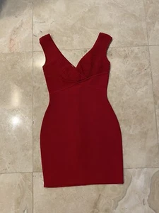 Herve Leger Paris Womens Black Bodycon Bandage Dress - Imagen 1 de 10