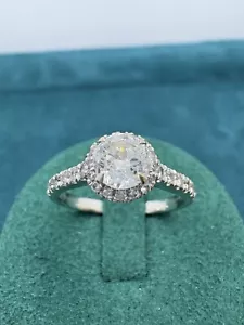18ct Solid White Gold 1CT Natural Diamond Ring - Certificate RRP £6500 Boxed - Picture 1 of 22