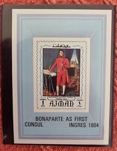 AJMAN Bonaparte 1er Consul (1804) par INGRES, bloc de luxe **sans charnière, MNH - Imagen 1 de 1
