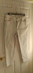 MADEWELL The Perfect Vintage Crop Jeans 32 White USED - Picture 1 of 14