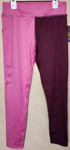 Athletic Works Girls Pink & Purple Leggings Size XL (14-16) BRAND NEW - Picture 1 of 9