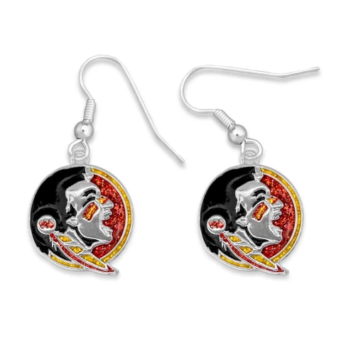Florida State Seminoles Game Day Glitter Earrings Jewelry Gift Licensed FSU Cover